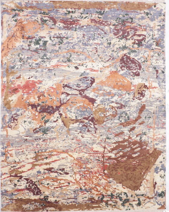 Jaipur Beige Hand Knotted 80 X 101  Area Rug 905-135818 Image 0