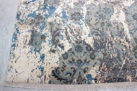 Jaipur Grey Hand Knotted 711 X 102  Area Rug 905-135827 Image 1