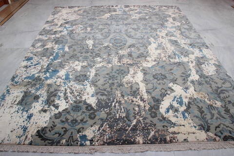 Jaipur Grey Hand Knotted 711 X 102  Area Rug 905-135827 Image 2