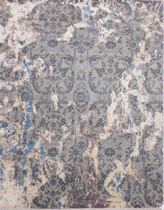 Jaipur Grey Hand Knotted 711 X 102  Area Rug 905-135827 Image 0