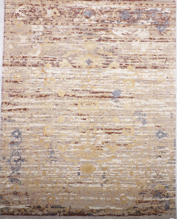 Jaipur Beige Hand Knotted 82 X 101  Area Rug 905-135830 Image 0