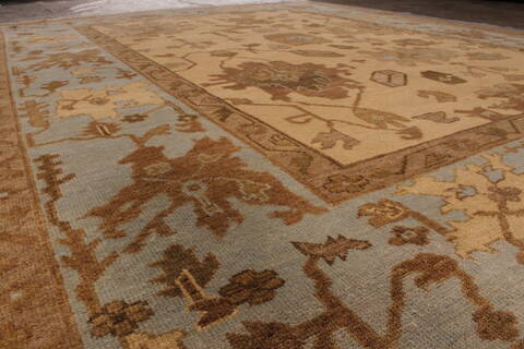 Oushak White Hand Knotted 90 X 119  Area Rug 301-135843 Image 4
