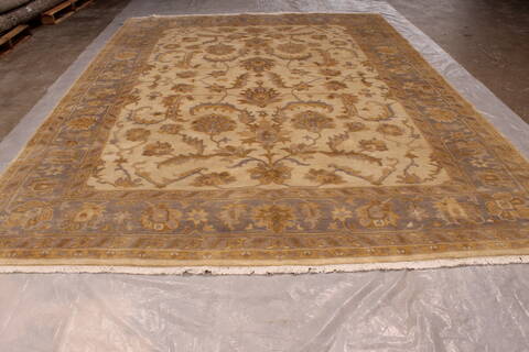 Oushak White Hand Knotted 90 X 120  Area Rug 301-135846 Image 2