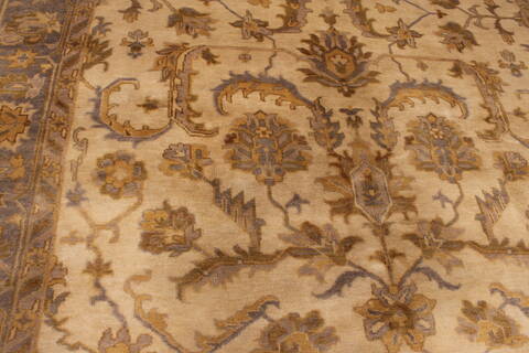 Oushak White Hand Knotted 90 X 120  Area Rug 301-135846 Image 5