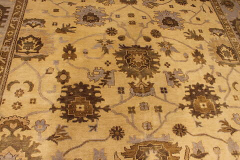Oushak White Hand Knotted 811 X 122  Area Rug 301-135849 Image 5
