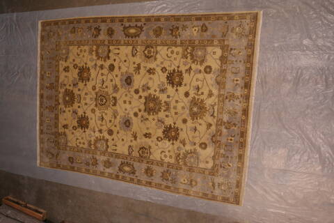 Oushak White Hand Knotted 811 X 122  Area Rug 301-135849 Image 7