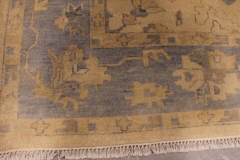 Oushak White Hand Knotted 89 X 119  Area Rug 301-135850 Image 3