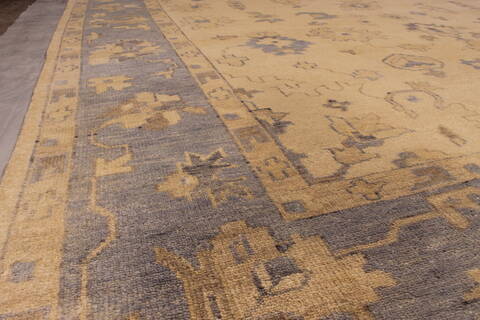 Oushak White Hand Knotted 89 X 119  Area Rug 301-135850 Image 4