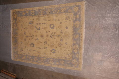 Oushak White Hand Knotted 89 X 119  Area Rug 301-135850 Image 7
