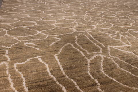 Oushak Green Hand Knotted 90 X 1111  Area Rug 301-135857 Image 3