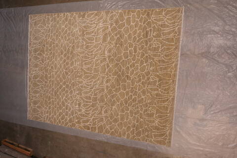 Oushak Green Hand Knotted 90 X 1111  Area Rug 301-135857 Image 7