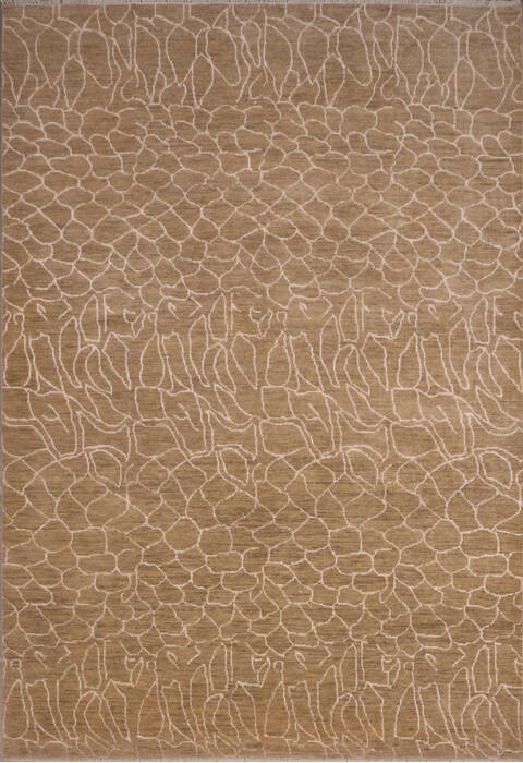 Oushak Green Hand Knotted 90 X 1111  Area Rug 301-135857 Image 0