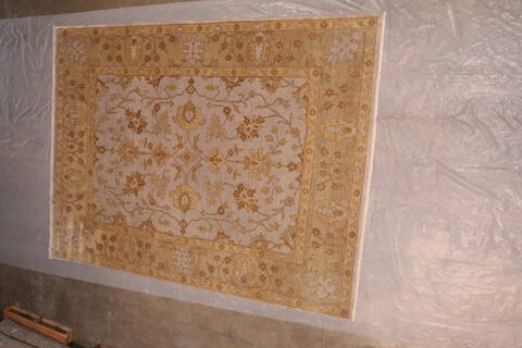Oushak Green Hand Knotted 92 X 1110  Area Rug 301-135861 Image 10