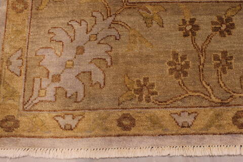 Oushak Green Hand Knotted 92 X 1110  Area Rug 301-135861 Image 3