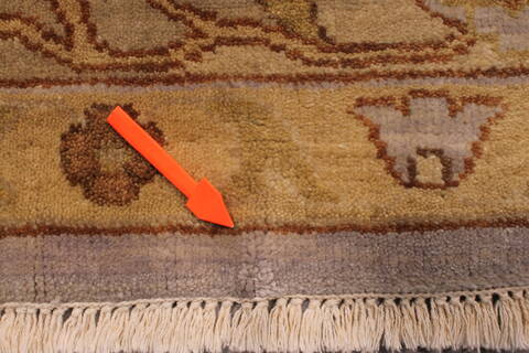 Oushak Green Hand Knotted 92 X 1110  Area Rug 301-135861 Image 8
