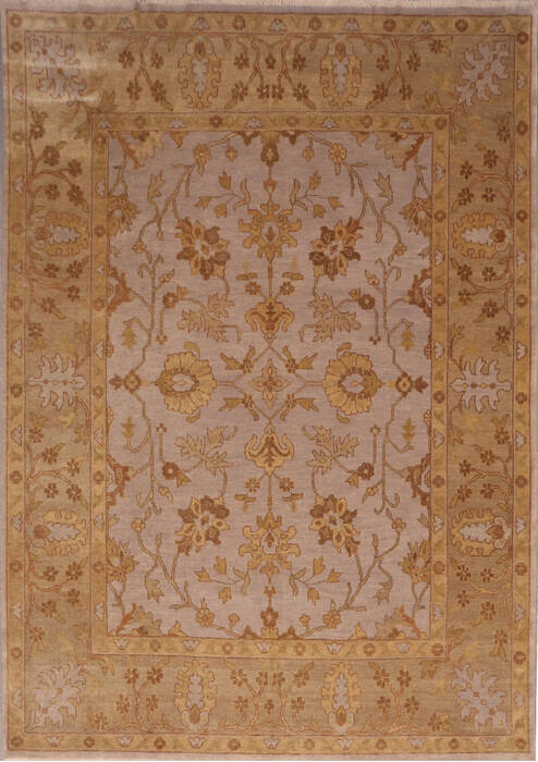 Oushak Green Hand Knotted 92 X 1110  Area Rug 301-135861 Image 0