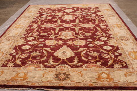 Pishavar Red Hand Knotted 811 X 119  Area Rug 301-135865 Image 2
