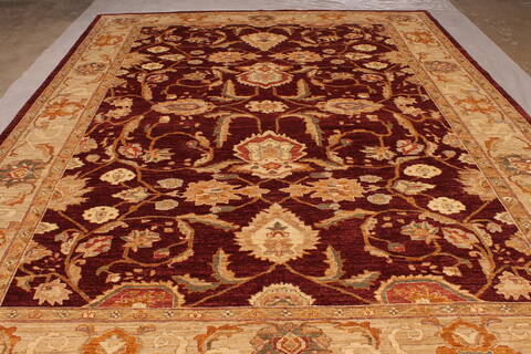Pishavar Red Hand Knotted 811 X 119  Area Rug 301-135865 Image 4