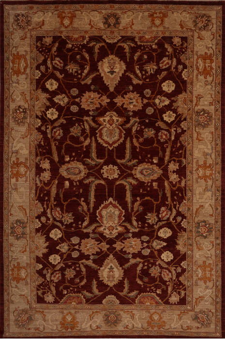 Pishavar Red Hand Knotted 811 X 119  Area Rug 301-135865 Image 0