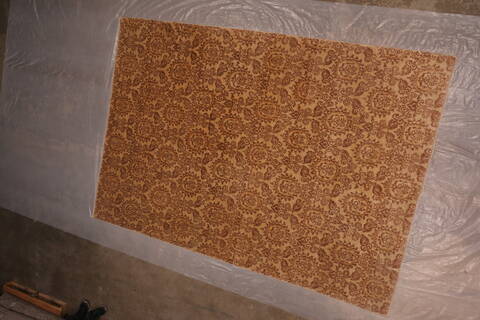 Pishavar Beige Hand Knotted 81 X 114  Area Rug 301-135867 Image 8