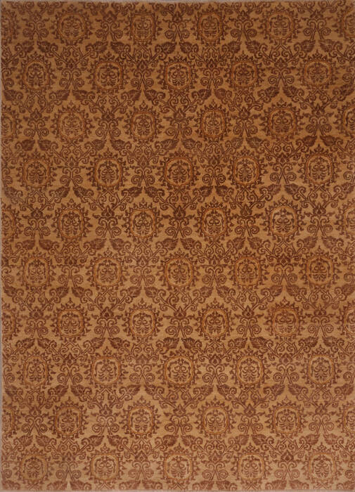 Pishavar Beige Hand Knotted 81 X 114  Area Rug 301-135867 Image 0