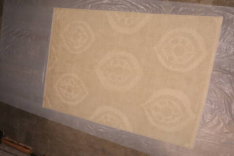 Pishavar Beige Hand Knotted 84 X 1111  Area Rug 301-135868 Image 8
