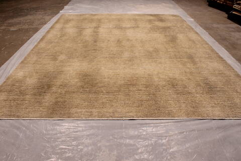 Pishavar Brown Hand Knotted 92 X 118  Area Rug 301-135873 Image 1