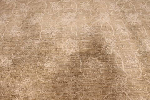 Pishavar Brown Hand Knotted 92 X 118  Area Rug 301-135873 Image 5
