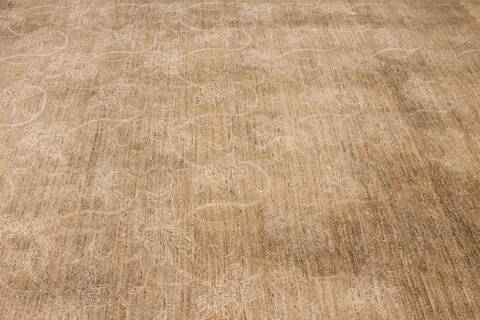 Pishavar Brown Hand Knotted 92 X 118  Area Rug 301-135873 Image 6
