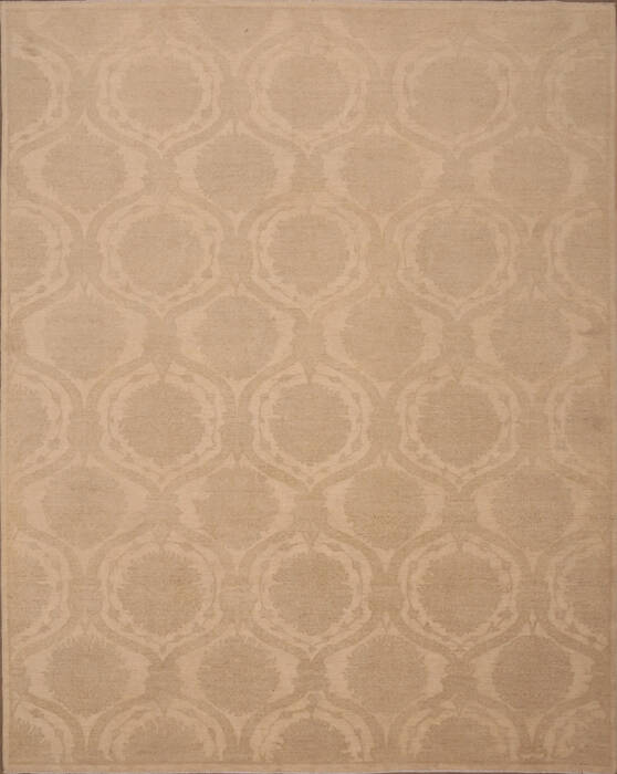 Pishavar Beige Hand Knotted 84 X 114  Area Rug 301-135874 Image 0