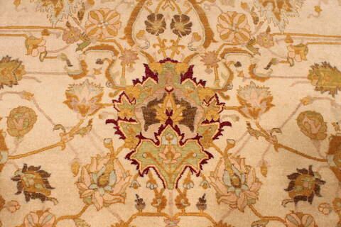 Pishavar Beige Hand Knotted 91 X 128  Area Rug 301-135878 Image 5