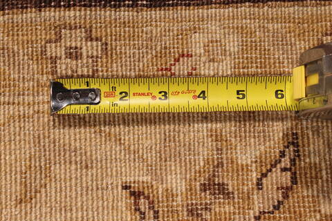 Pishavar Brown Hand Knotted 89 X 118  Area Rug 301-135881 Image 6