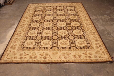 Pishavar Brown Hand Knotted 90 X 123  Area Rug 301-135882 Image 2