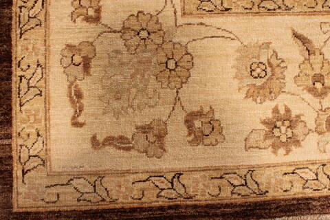 Pishavar Brown Hand Knotted 90 X 123  Area Rug 301-135882 Image 3
