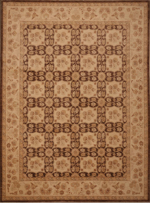 Pishavar Brown Hand Knotted 90 X 123  Area Rug 301-135882 Image 0
