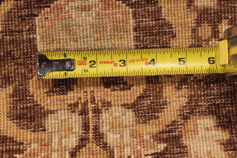 Pishavar Brown Hand Knotted 811 X 111  Area Rug 301-135883 Image 7