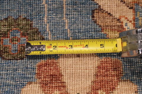 Pishavar Blue Hand Knotted 811 X 1111  Area Rug 301-135888 Image 6