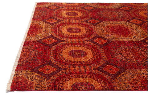 Chobi Red Hand Knotted 55 X 80  Area Rug 700-135917 Image 5