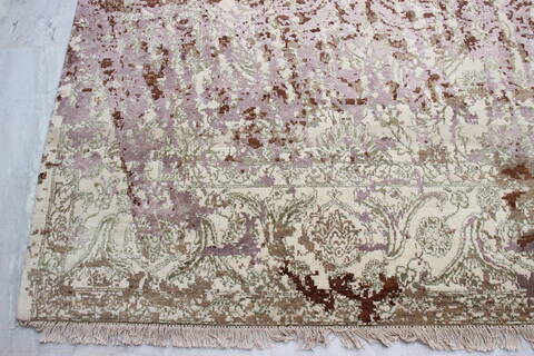 Jaipur Beige Hand Knotted 811 X 120  Area Rug 905-135922 Image 1