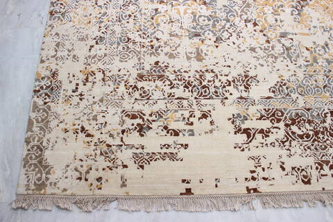 Jaipur Beige Hand Knotted 92 X 122  Area Rug 905-135923 Image 1