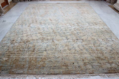 Jaipur Blue Hand Knotted 91 X 121  Area Rug 905-135924 Image 2