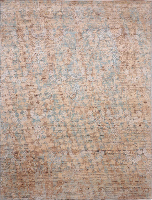 Jaipur Blue Hand Knotted 91 X 121  Area Rug 905-135924 Image 0