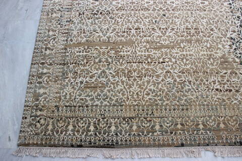 Jaipur Beige Hand Knotted 90 X 124  Area Rug 905-135942 Image 1