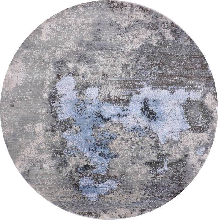 Jaipur Grey Round Hand Knotted 81 X 81  Area Rug 905-135958 Image 0