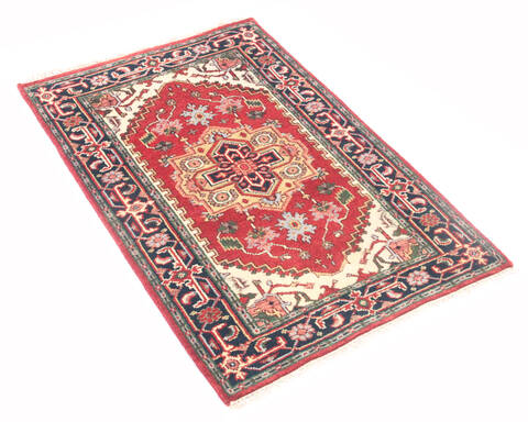Vintage Multicolor Hand Knotted 30 X 50  Area Rug 904-135962 Image 1