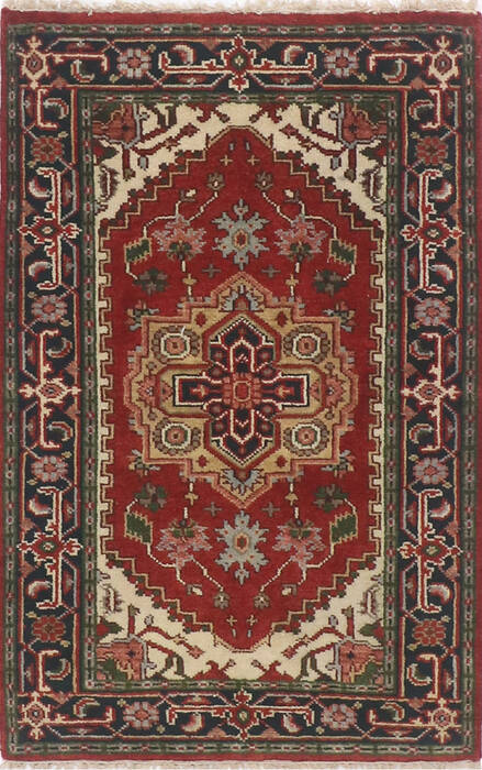 Vintage Multicolor Hand Knotted 30 X 50  Area Rug 904-135962 Image 0