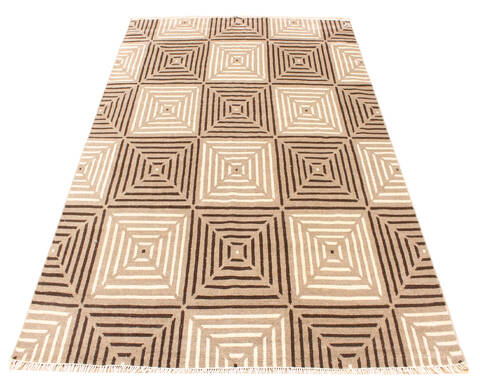 Modern Beige Hand Knotted 711 X 911  Area Rug 904-135967 Image 1