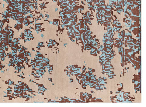 Modern Brown Hand Made 80 X 100  Area Rug 902-135992 Image 1
