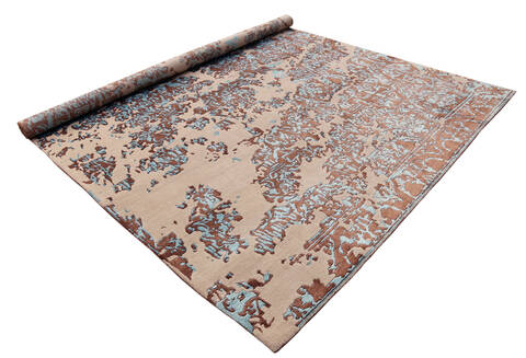 Modern Brown Hand Made 80 X 100  Area Rug 902-135992 Image 2