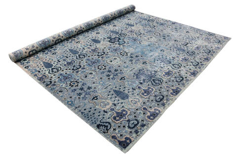 Modern Grey Hand Made 80 X 100  Area Rug 902-135993 Image 2